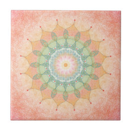 Azulejo de Mandala Geométrico Colorido - Arte Digi