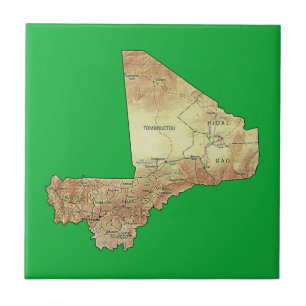 Azulejo de Mapa de Malí