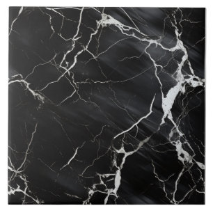 Azulejo de Mármol Negro Elegante