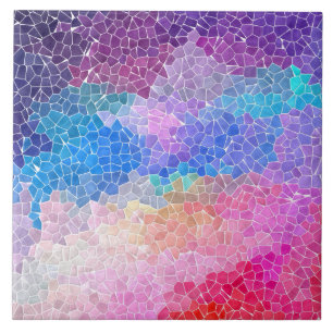 Azulejo de Mosaico de Vidrio Teñido Colorido