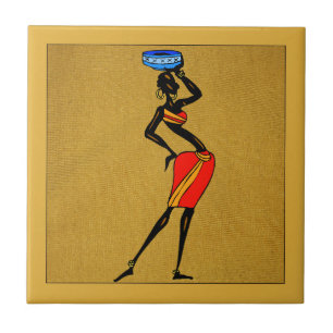 Azulejo de mujeres de África