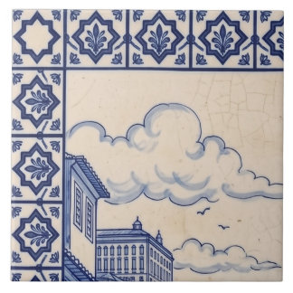 Azulejo de mural de Porto 1 de 6 arriba a la izqui