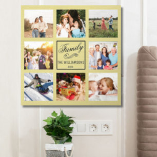 Azulejo De Núcleo De Espuma Personalizado 8 Espuma de Collage de fotos Peel &