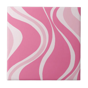 Azulejo de olas rosadas