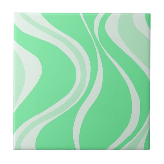 Azulejo de olas verdes (Frente)