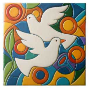 Azulejo de Palomas Blancas