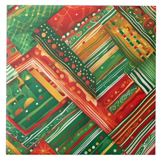 azulejo de patchwork de fiesta (Frente)