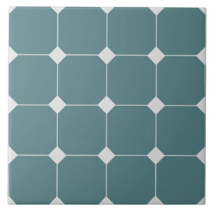 Azulejo de Patrón Geométrico de Estilo Victoriano