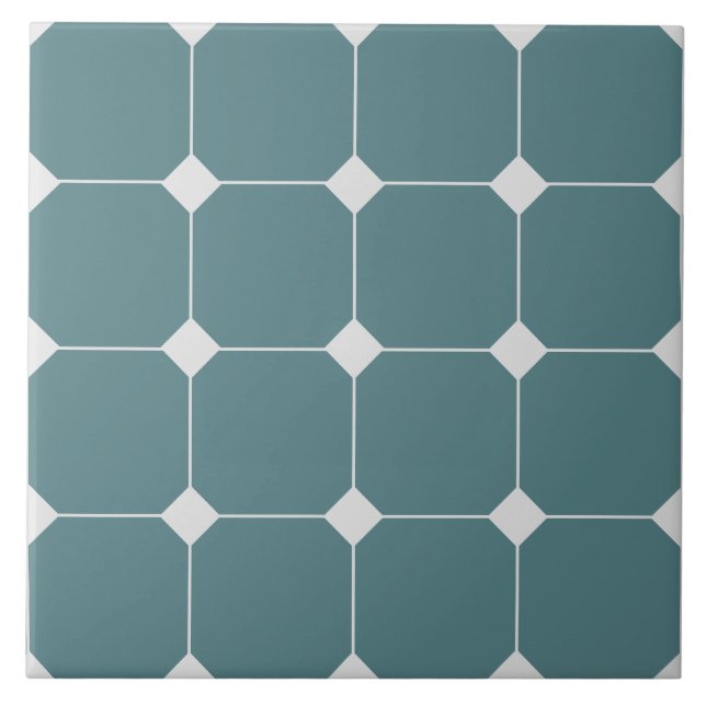 Azulejo de Patrón Geométrico de Estilo Victoriano (Frente)