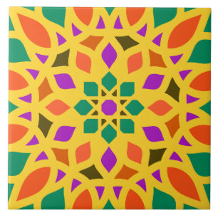 azulejo de patrón geométrico islámico para mezquit