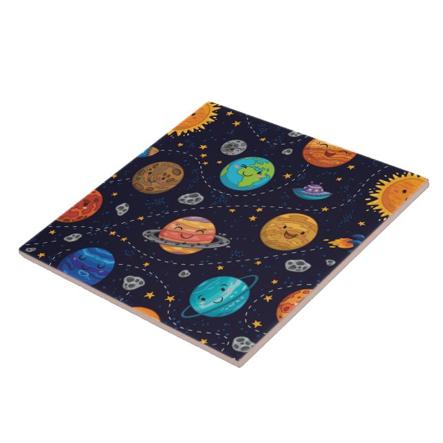 Azulejo de Planetas Felices (Lado)