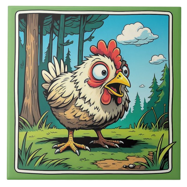 Azulejo de pollo (Frente)