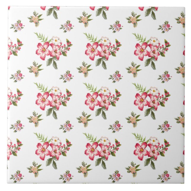 azulejo de ramo de flores (Frente)
