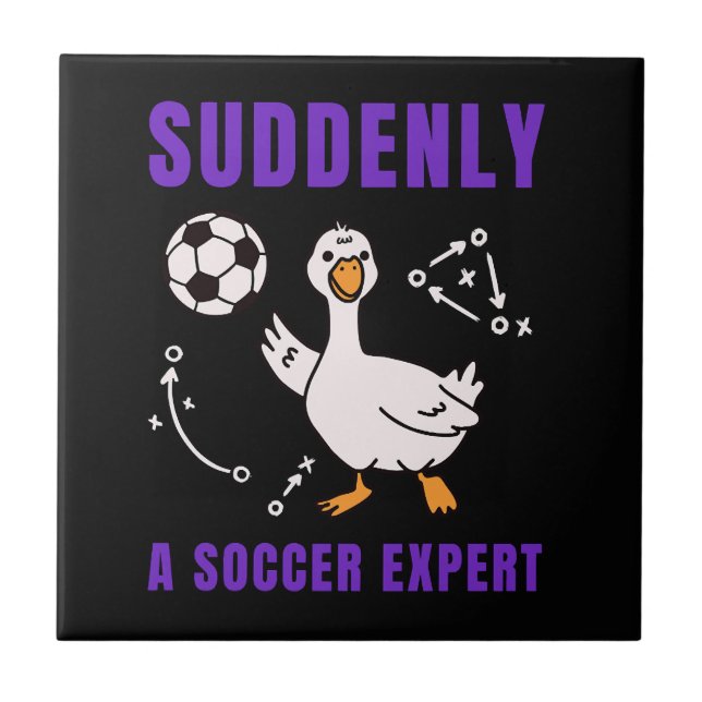 Azulejo De repente un experto en fútbol (Frente)