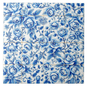 azulejo de rosas en abundancia
