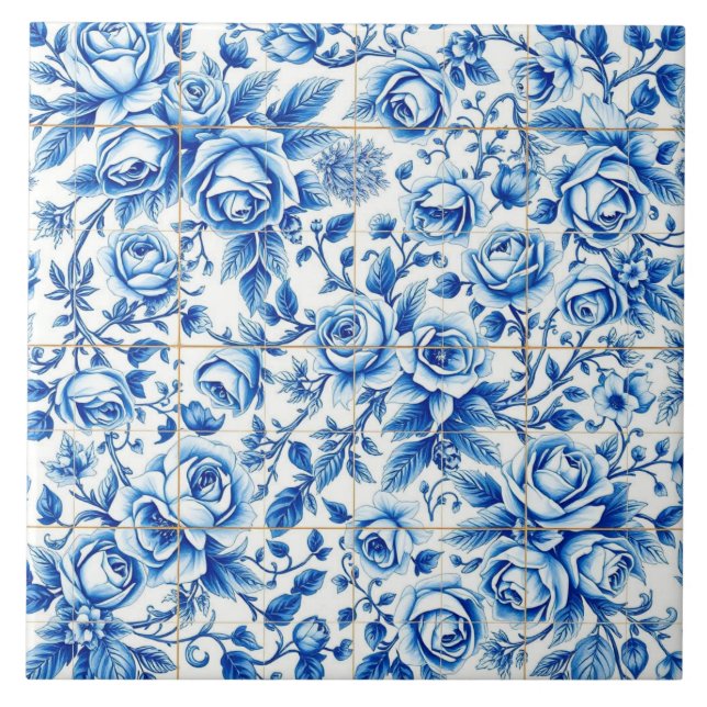 azulejo de rosas en abundancia (Frente)
