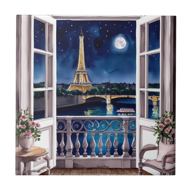 Azulejo de Tarde en París (Frente)