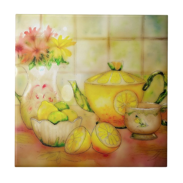 Azulejo de té con limón (Frente)