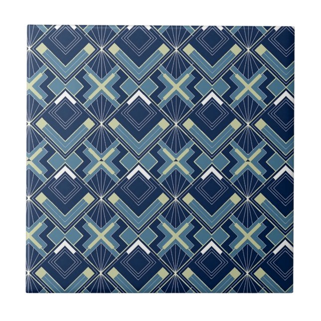 Azulejo Deco de arte geométrico (Frente)