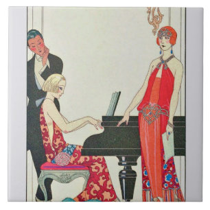 Azulejo Decoración Art Decó Vintage cerámica