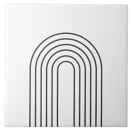 Azulejo Decoración casera moderna abstracta en blanco y ne