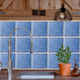 Azulejo Decoración cerámica Tile Aspecto de agua azul