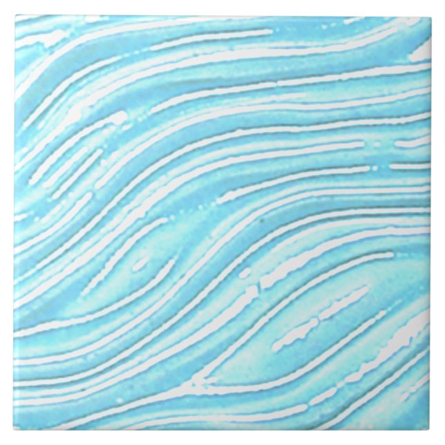 Azulejo Decoración cerámica Tile Aspecto de agua turquesa (Turquoise water look tile for kitchen or bathroom.)