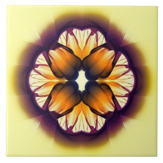 Azulejo Decoración colorida y llamativa (Frente)