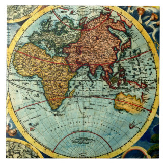 Azulejo Decoración de cerámica de la pared del mapa del