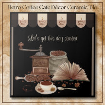 Decoración de Cocina Molinillo de Café Retro Negro