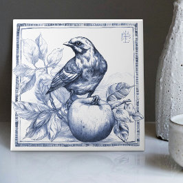 Azulejo Decoración de color de agua estilo Art Nouveau Del