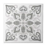 Azulejo Decoración de color de agua orgánica del hogar ant<br><div class="desc">Hermoso efecto acuarela artístico original efecto decoración moderna de color blanco claro adorno diseño cerámica. Viejo hogar bohemio cálido, con torbellinos florales. Para otros colores, no dudes en contactar con el diseñador.</div>