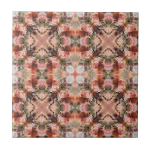 Azulejo Decoración de color marrón ornamental abstracto y