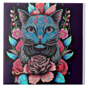Azulejo Decoración de gato