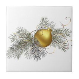 Azulejo Decoración de oro festivo