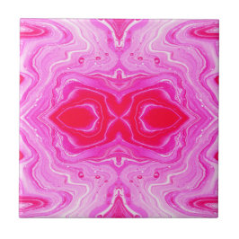 Azulejo Decoración de pared de mármol rosa de lujo | Efect