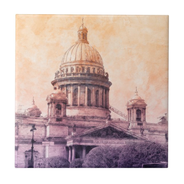 Azulejo Decoración de pared de mosaico en San Petersburgo  (Frente)