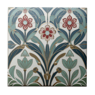 Azulejo Decoración de pared floral abstracta Art Deco Mack