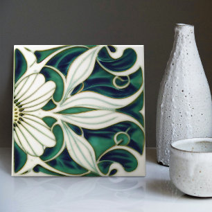 Azulejo Decoración de pared Marguerite Art Deco Daisy Art