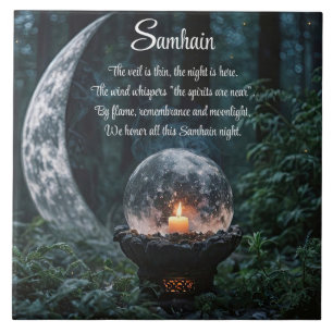 Azulejo Decoración del Sábado de Samhain