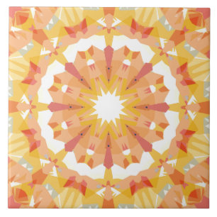 Azulejo Decoración ecléctica de estrella rosa pastel amari