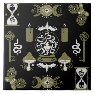 Azulejo Decoración estética de Witchcore