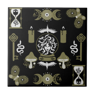 Azulejo Decoración estética de Witchcore