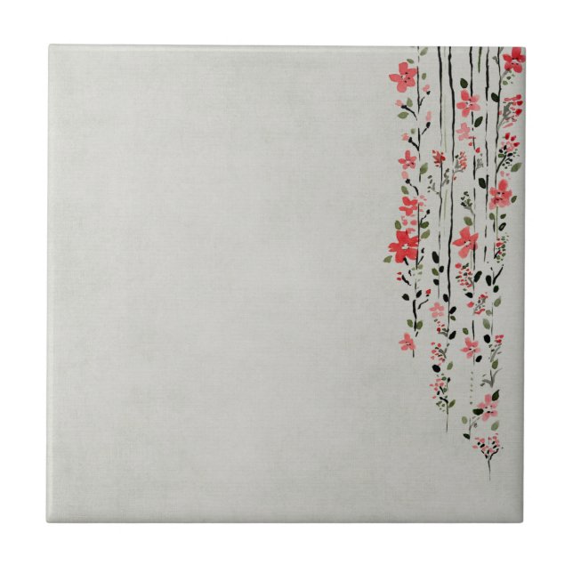 Azulejo Decoración floral (Frente)
