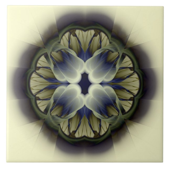 Azulejo decoración floral (Frente)