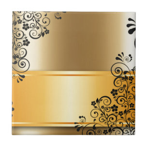 Azulejo Decoración floral elegante