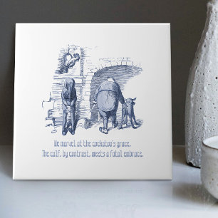 Azulejo Decoración juguetona holandesa Delft inspirada en 