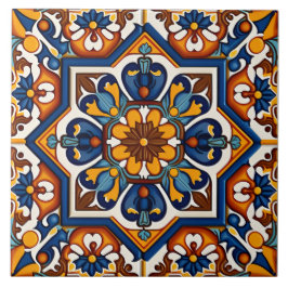 Azulejo Decoración mediterránea española tradicional