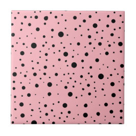 Azulejo Decoración moderna de rosa claro y negro | Decorac