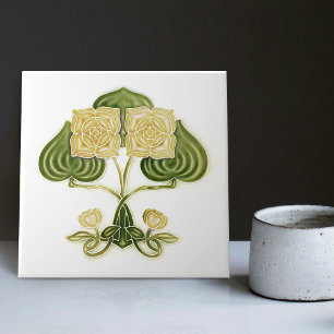 Azulejo Decoración mural Art Nouveau Vieja Peranakan